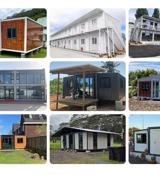Best 20ft Two Floors Prefabricated Folding Cabin House Portable Steel and Wooden Expandable Container for Villa Use