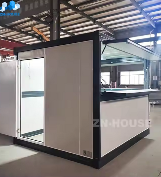 Low Cost 10ft Fast Food Mini Mobile Container Coffee Bar House Modern Design Outdoor Conversion Container Cafe Shop Pop up Shop